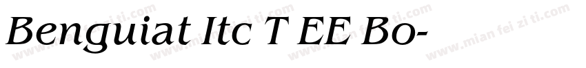 Benguiat Itc T EE Bo字体转换